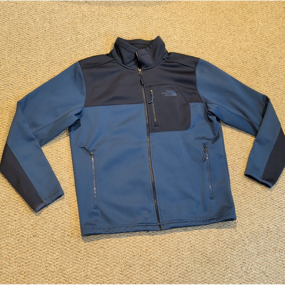 The North Face Jacket Apex Risor Jacket Mens L Blue Softshell Windwall